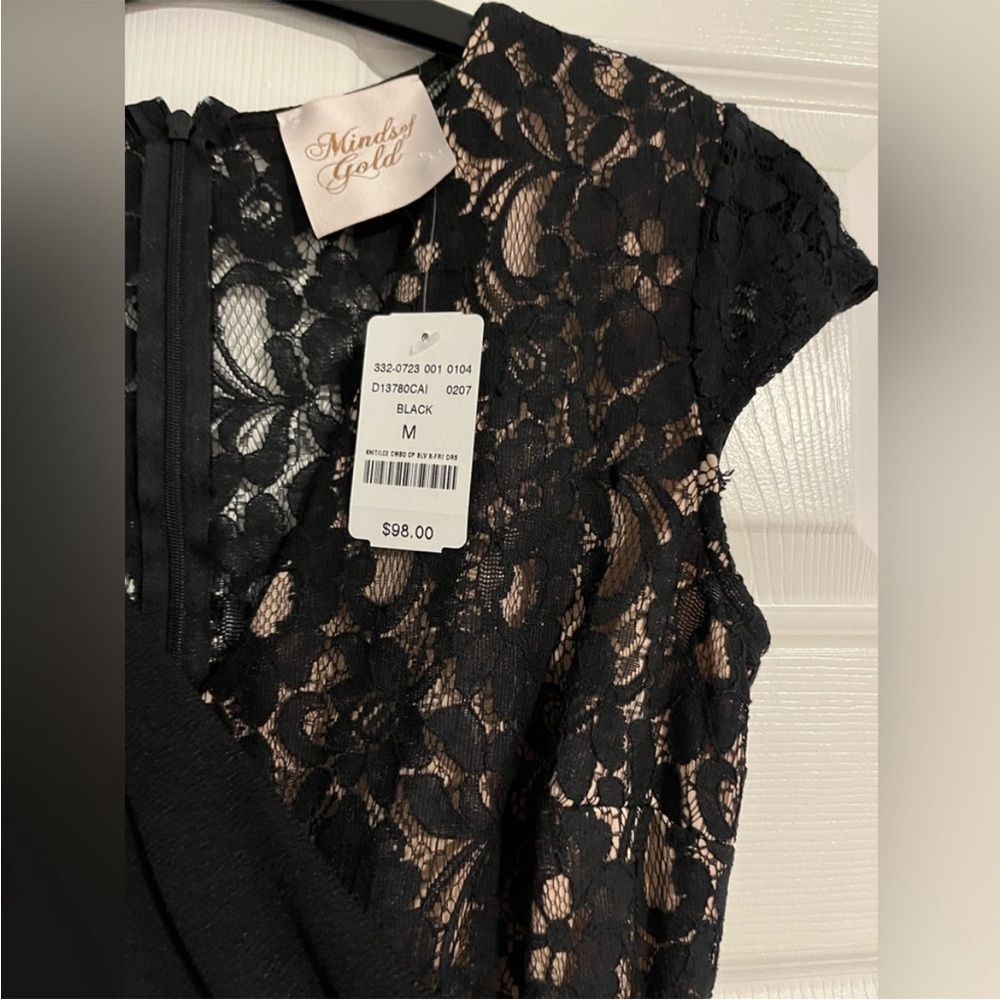 NWT Mendocino Black Lace Dress - Picture 4 of 9